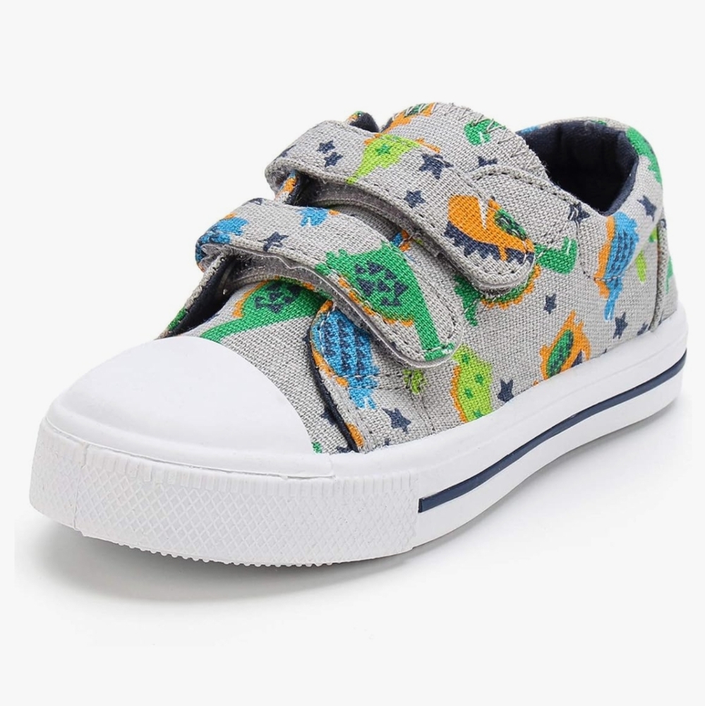 Toddler Stegosaurus Dinosaur Canvas Shoes